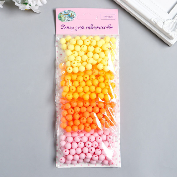 Изображение товара Набор бусин декоративных Арт Узор Сочное ассорти / 9149450