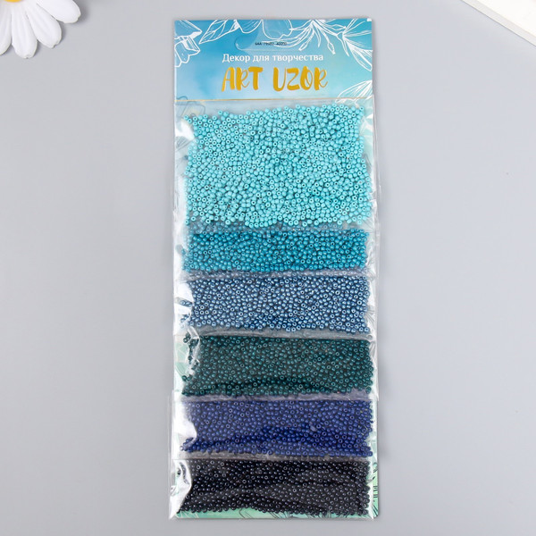 Изображение товара Набор бисера Арт Узор Синяя лазурь / 9358776