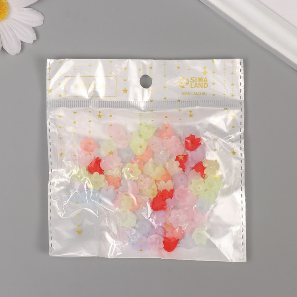 Изображение товара Набор бусин декоративных Арт Узор Цветок ландыша пастель / 9104593