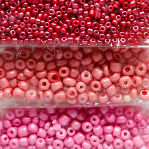 Изображение товара Набор бисера Арт Узор Оттенки розового / 6074988