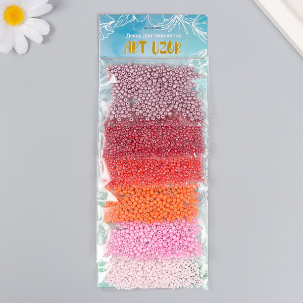 Изображение товара Набор бисера Арт Узор Оттенки розового / 6074988