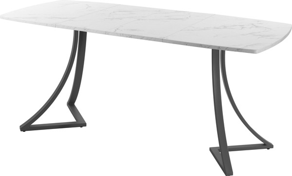 Изображение товара Обеденный стол AMC Elite / Е24(1200) D6 (графит/мрамор кристалл)