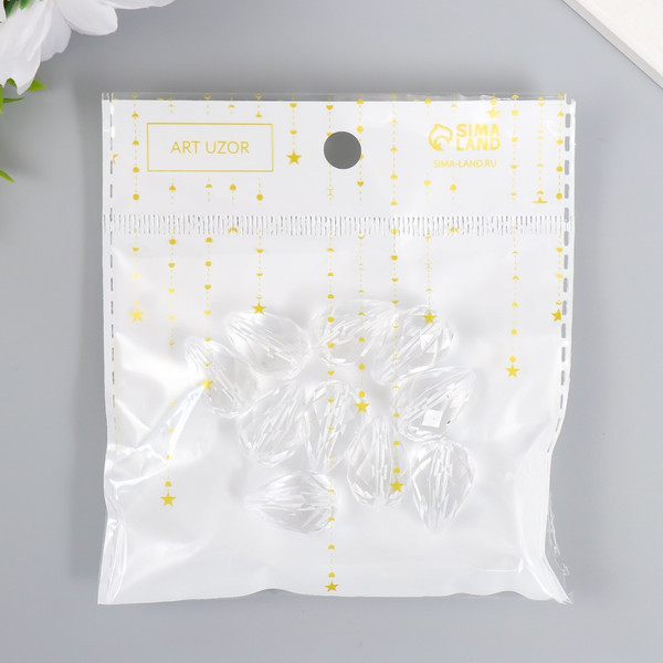 Изображение товара Набор бусин декоративных Арт Узор Кристалл-капля / 5131782