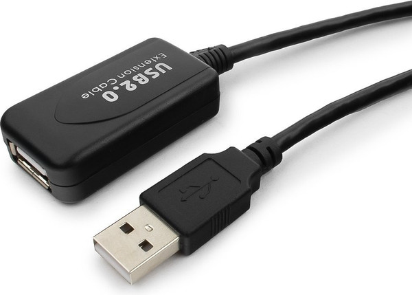 Изображение товара Удлинитель кабеля Cablexpert UAE016-Black (4.8м)