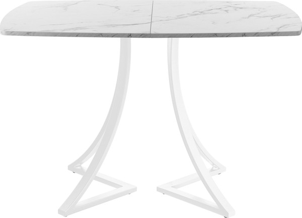 Изображение товара Обеденный стол AMC Elite / Е24(1200) D6 (белый/мрамор кристалл)