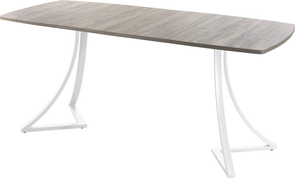 Изображение товара Обеденный стол AMC Elite / Е24(1200) D6 (белый/дуб уайт-ривер песочно-бежевый)