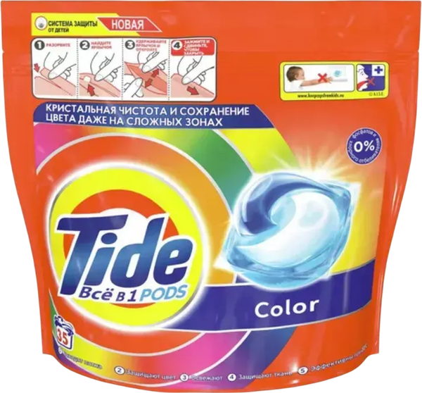 Изображение товара Капсулы для стирки Tide Color (35x16.8г)