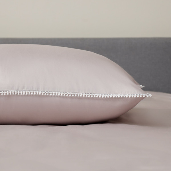 Изображение товара Комплект постельного белья с одеялом Sofi de Marko Элиана 7Е / Кт-Эл-7Е-сл (серый/лиловый)