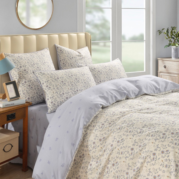 Изображение товара Комплект постельного белья Sofi de Marko Дорофея Евро 4н / Евро-5707 (лиловый)