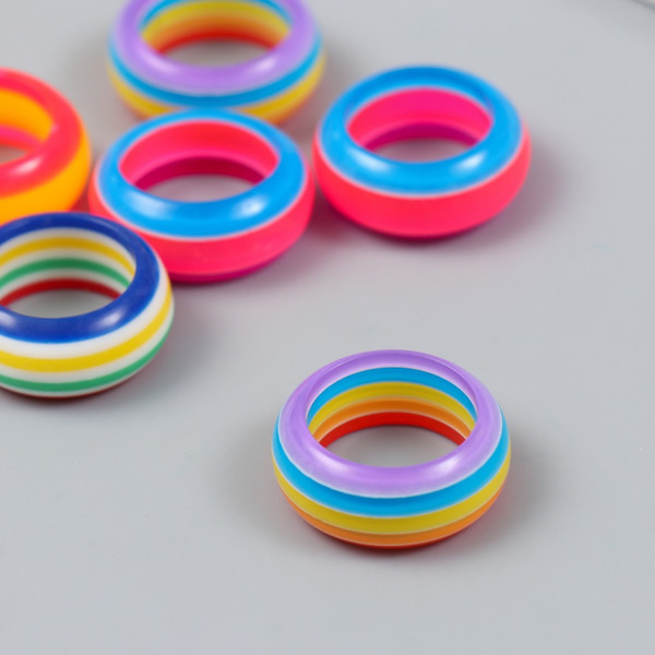 Изображение товара Набор бусин декоративных Арт Узор Радужное кольцо / 10883589