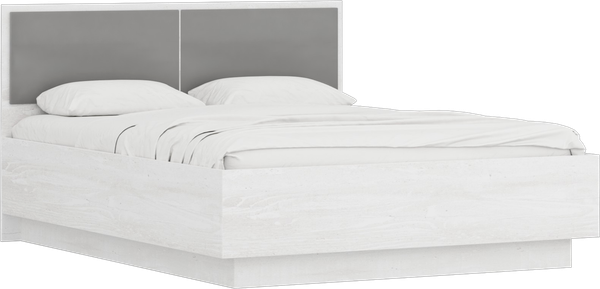 Изображение товара Двуспальная кровать Речицадрев Виктория 160x200 / Р384.11-01 (сосна рокпорт лайт 543)