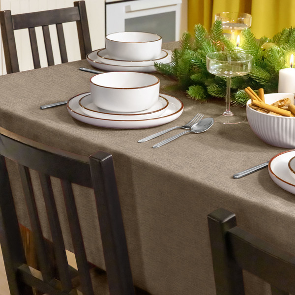 Изображение товара Скатерть Волшебная ночь 165x200 / 926972 (миндаль)