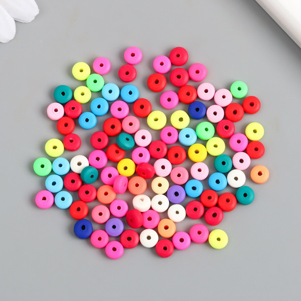 Изображение товара Набор бусин декоративных Арт Узор Колечки. Яркий микс / 9897367