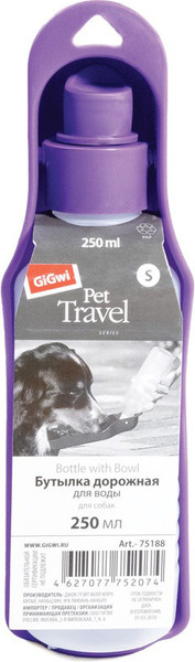 Изображение товара Поилка дорожная для животных Gigwi Pet Travel / 75188 (250мл)