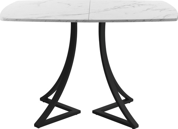 Изображение товара Обеденный стол AMC Elite / Е24(1200) D6 (черный/мрамор кристалл)