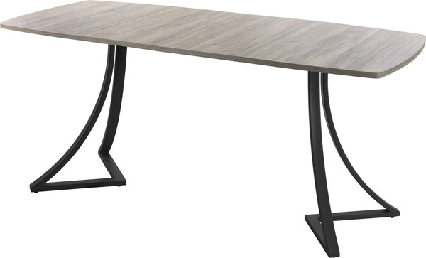 Изображение товара Обеденный стол AMC Elite / Е24(1200) D6 (черный/дуб уайт-ривер песочно-бежевый)