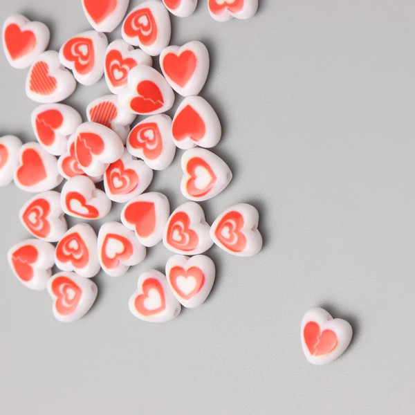 Изображение товара Набор бусин декоративных Арт Узор Нарисованное сердце / 10443024