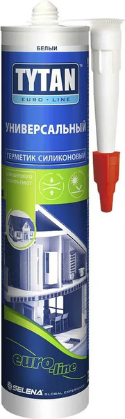 Изображение товара Герметик силиконовый Tytan Professional Euro-Line (280мл, белый)
