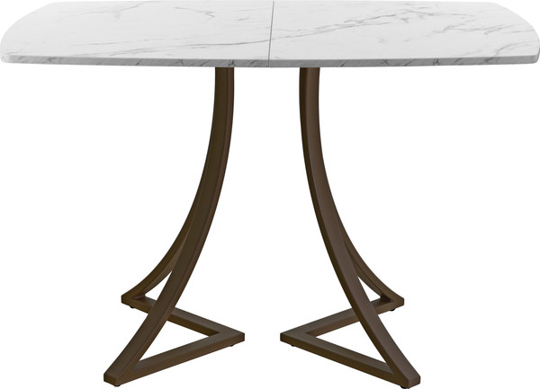 Изображение товара Обеденный стол AMC Elite / Е24(1200) D6 (коричневый/мрамор кристалл)