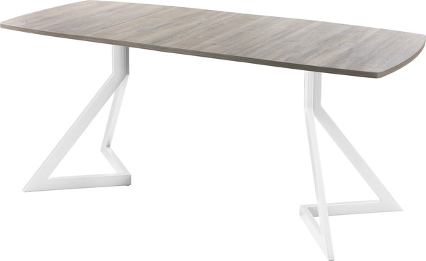 Изображение товара Обеденный стол AMC Elite / Е20(1100) D6 (белый/дуб уайт-ривер песочно-бежевый)