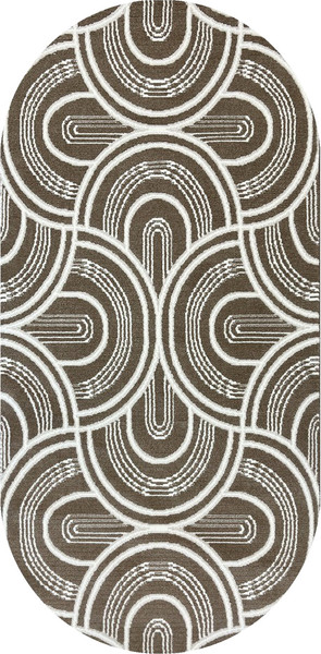 Изображение товара Ковер Safyun Bravo / SN550-LIGHT-BROWN-OVAL (1.4x2)