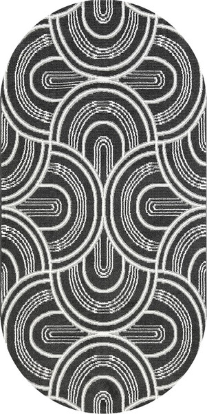 Изображение товара Ковер Safyun Bravo / SN550-GREY-CREAM-OVAL (1.6x3)