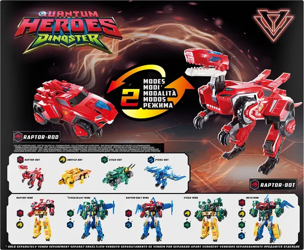 Изображение товара Робот-трансформер Dinoster Дино-бот. Раптор Страйк / 69036