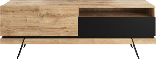 Изображение товара Тумба Anrex Моне 8032 д ТВ (дуб наварра/черный)