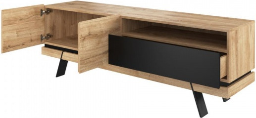 Изображение товара Тумба Anrex Моне 8032 д ТВ (дуб наварра/черный)