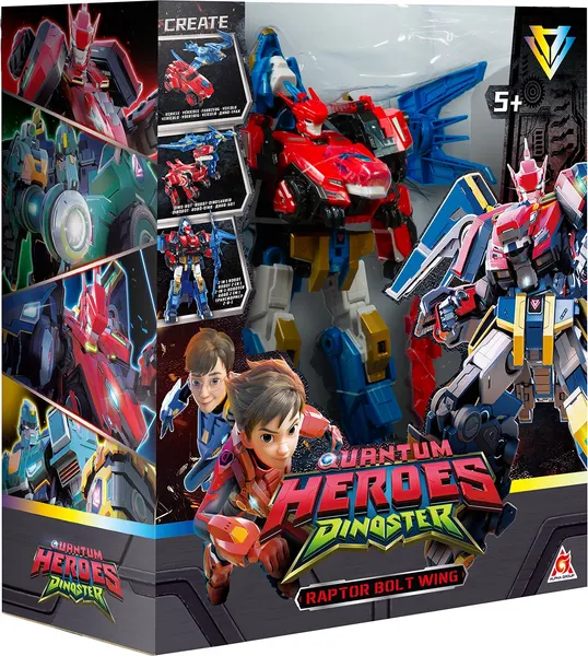 Изображение товара Робот-трансформер Dinoster Мега Раптор Болт Винг / 69033