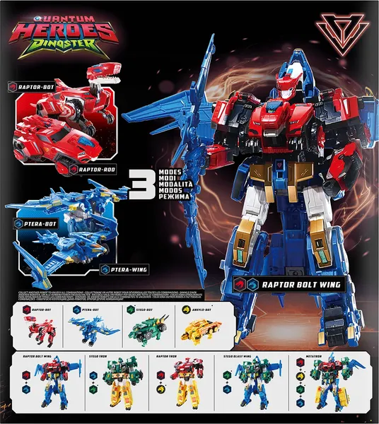 Изображение товара Робот-трансформер Dinoster Мега Раптор Болт Винг / 69033