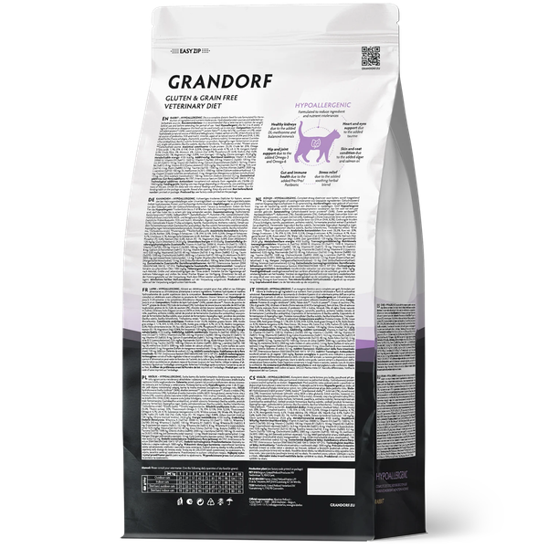 Изображение товара Сухой ветеринарный корм для кошек Grandorf Vet Cat Hypoallergenic (2кг)