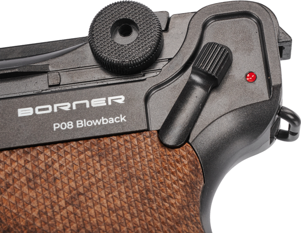 Изображение товара Пистолет пневматический BORNER P08 до 3 Дж кал. 4.5мм (Blowback, металл)