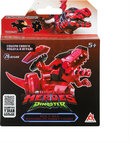 Изображение товара Игрушка-конструктор Dinoster Робот. Ти-Рекс / 69048