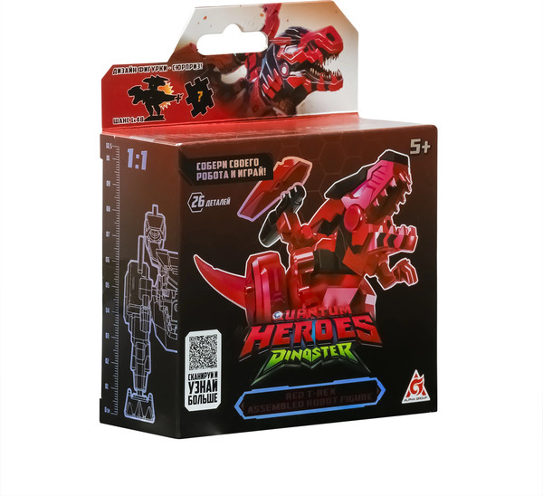 Изображение товара Игрушка-конструктор Dinoster Робот. Ти-Рекс / 69048