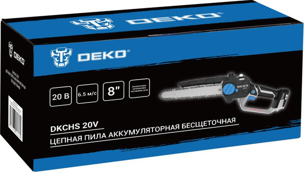 Изображение товара Пила цепная аккумуляторная Deko DKCHS 20V / 085-2015