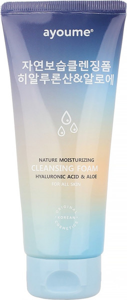 Изображение товара Пенка для умывания Ayoume Nature Moisturizing Cleansing Foam Hyaluronic Acid & Aloe (150мл)
