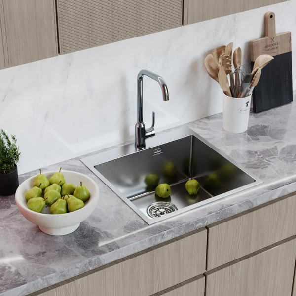 Изображение товара Мойка кухонная Mixline Pro 556573 (сатин, с сифоном)