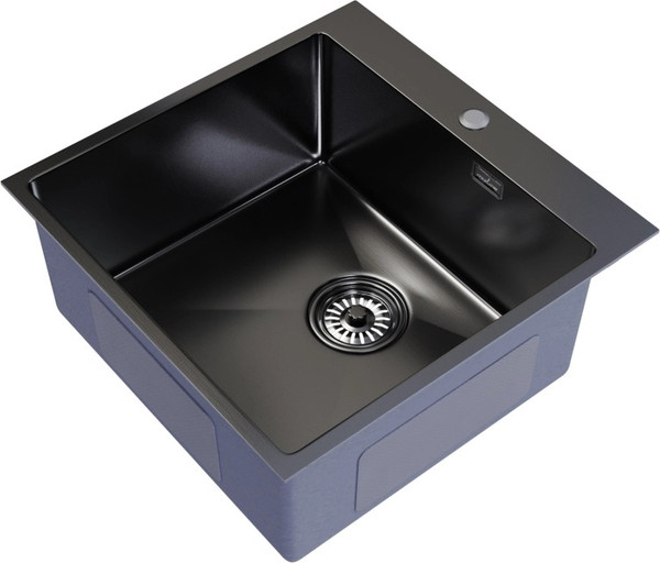 Изображение товара Мойка кухонная Mixline Pro 556575 (черный графит, с сифоном)