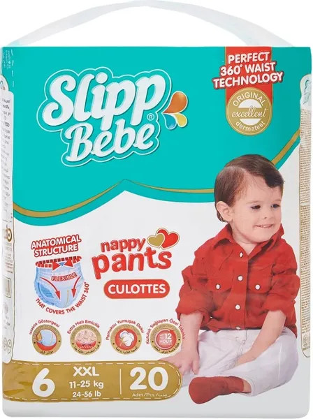 Изображение товара Подгузники-трусики детские Slipp Bebe №6 11-25кг / EP-206 (20шт)