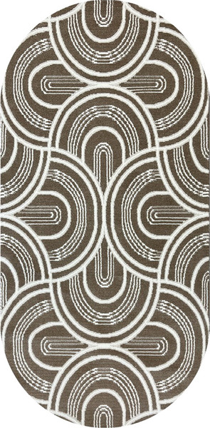 Изображение товара Коврик Safyun Bravo / SN550-LIGHT-BROWN-OVAL (0.8x1.5)