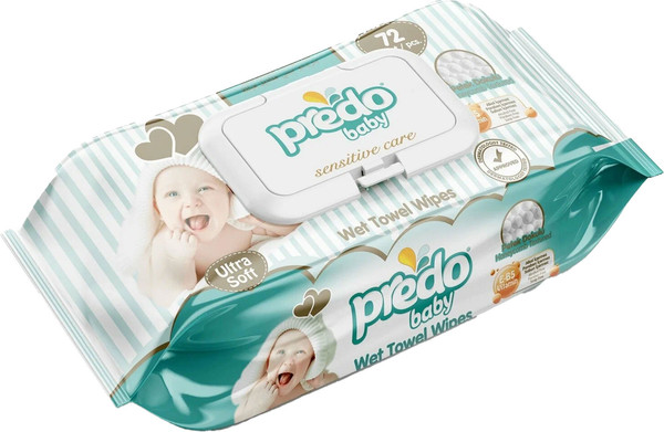 Изображение товара Влажные салфетки детские Predo W-172 (72шт)