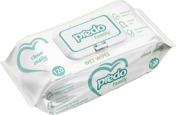 Изображение товара Влажные салфетки Predo  Family / W-1120F (120шт)