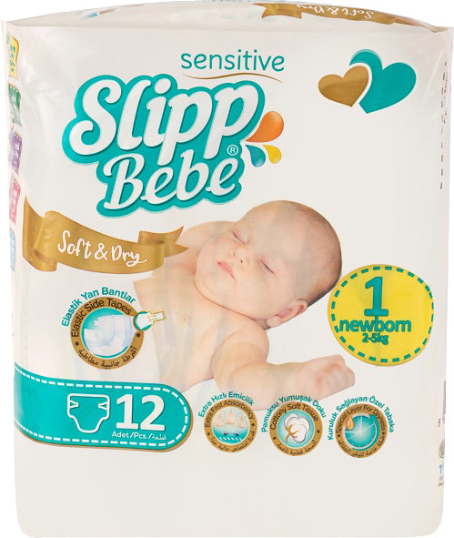 Изображение товара Подгузники детские Slipp Bebe №1 2-5кг (12шт)