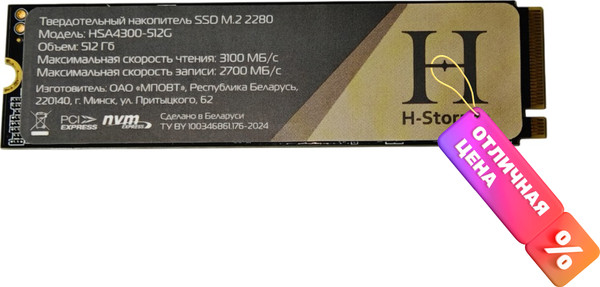 Изображение товара SSD диск Horizont H Storage / HSA4300-512G