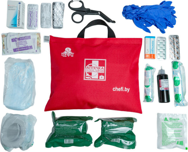 Изображение товара Аптечка универсальная Чефи Без тонометра и термометра в мягком футляре