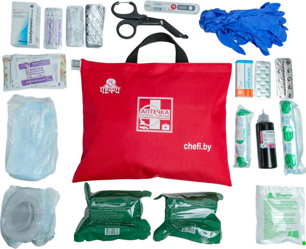 Изображение товара Аптечка универсальная Чефи Без тонометра в мягком футляре (новая комплектация)