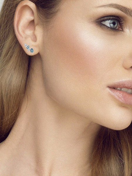 Изображение товара Комплект ювелирных украшений из серебра ZORKA Серьги 0310248.BZ, кольцо 0210209.BZ р.17