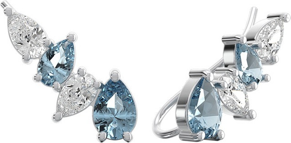 Изображение товара Комплект ювелирных украшений из серебра ZORKA Серьги 0310248.BZ, кольцо 0210209.BZ р.17