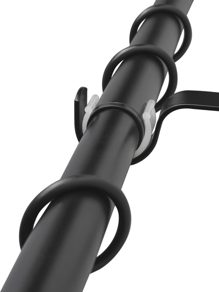 Изображение товара Карниз для штор Sundays Home Цилиндр Раздвижной 25/28мм 1-рядный (черный матовый, 2-3.6м)